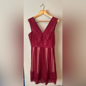 Le château lace mesh dress